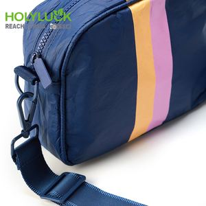 Marsupio Unisex in Tyvek OEM, Borsa da <span class=keywords><strong>Spiaggia</strong></span> Impermeabile in Carta Dupont per Ragazze, Marsupio Personalizzato con Chiusura a Cerniera - Product Image 2