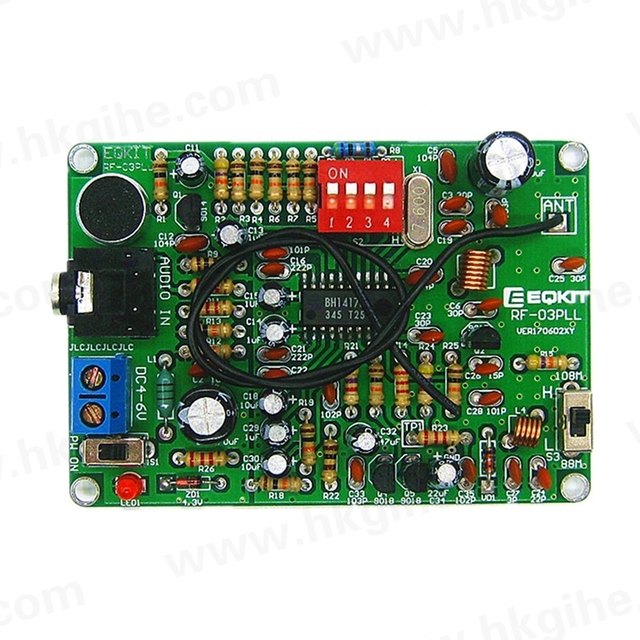 hot sell 87-108MHz Frequency Modulation Wireless Microphone Module DIY FM Transmitter Board Parts Stereo DC 4-6V