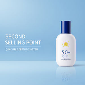 Krim Tabir Surya Perawatan Kulit Ringan ODM Kosmetik Ectoin Ethylhexyl Methoxycinnamate Octocrylene Herbal Flash Series SPF50+ PA - Product Image 2