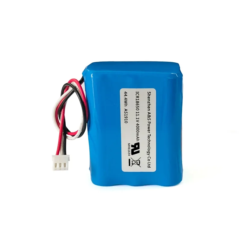 Rechargeable lithium battery 18650 3S2P 11.1V 4000mah Li-ion Battery Packs for LED light with UL2054/UN38.3