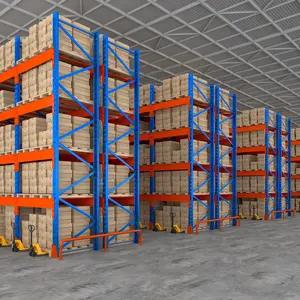 Industrial Heavy Duty Storage Shelves Systems Metal Rack Stacking Units Warehouse Pallet Racking