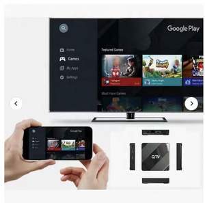 Android 14 8K UHD Smart TV Box Reproductor Multimedia en Streaming con Acceso a Contenido Preconfigurado para Europa, Países Bajos, Alemania, Francia - Product Image 1