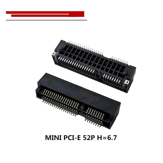 Original HOT AAA-PCI-073-P08 Connector Slot PCI-E 52P H=6.7 Spot