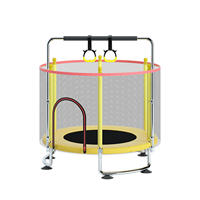 Trampoline d'intérieur pour enfants en gros avec filet de sécurité, lit de saut pour bébé, mini trampoline domestique, jouet pour enfants en vrac