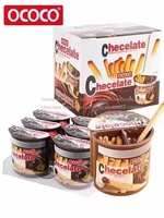 OCOCO Barra de Galleta de Glucosa Comestible con Sabor a Crema de Chocolate Crujiente Dulce de 40 g, Barra de Galleta para Niños, Refrigerio, Alimento para Oficina