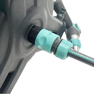 二合一花园室外软管卷盘车壁挂式重型软管卷盘手推车 - Product Image 5