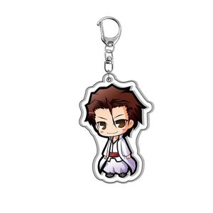 Porte-clés Anime <span class=keywords><strong>Bleach</strong></span> Kurosaki Ichigo <span class=keywords><strong>Ishida</strong></span> Uryuu Kuchiki Rukia Figure Porte-clés Porte-clés en acrylique double face Cadeau pendentif dessin animé - Product Image 5