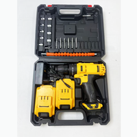 Kit d'outils électriques ZY, ensemble d'outils d'électricien combinés à coque rigide, ensemble de mini-meuleuse d'angle à batterie 18V, boîte d'outils ménagers
