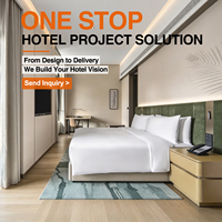 Ensembles de mobilier de chambre d'hôtel de luxe de qualité commerciale, tout-en-un, pour hôtels 5 étoiles, lits King et Queen, mobilier d'hôtel personnalisé OEM ODM pour aménagement complet