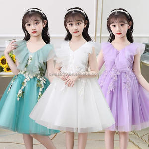 I bambini all'ingrosso vestono i più popolari abiti da ragazza di Design grazioso e grazioso di alta qualità abiti estivi con stampa floreale per ragazza - Product Image 3