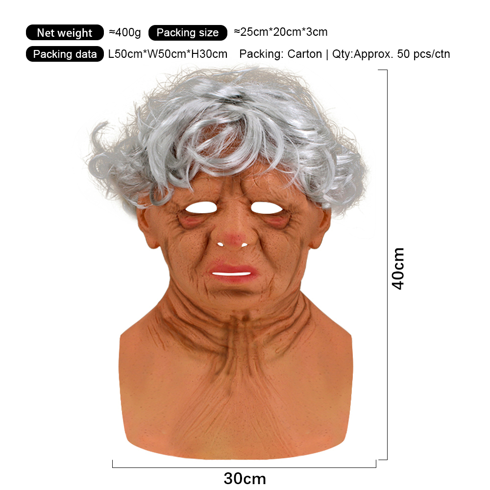 Grand-mère aux cheveux blancs
