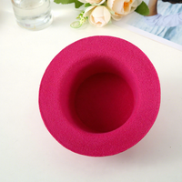 Mini chapeau en tissu floqué vierge, personnalisable et adaptable, plusieurs tailles, accessoire pour pinces à cheveux pour animaux de compagnie et loisirs créatifs