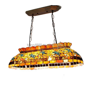 Lámpara Colgante Ovalada de Vidrio con Diseño de Libélula, LED Blanco Cálido, para Hogar u Oficina, E27, 41 Pulgadas - Product Image 2