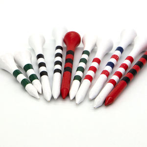 Tees de golf en bois naturel OEM, logo personnalisé, tees de golf en plastique colorés de haute qualité - Product Image 3