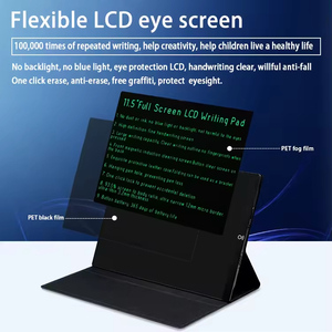 Văn phòng kinh doanh cao cấp Da trường hợp Memo Pad xách tay kỹ thuật số điện tử <span class=keywords><strong>LCD</strong></span> bằng văn bản máy tính bảng 11.5 inch cho người lớn - Product Image 4