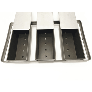 Ustensiles de cuisson 3 fentes antiadhésives 3 sangles moule à pain plaque de cuisson moule à pain pain cuisson <span class=keywords><strong>toast</strong></span> boîte étain - Product Image 1
