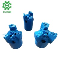 R22 Diamètre 60mm 70mm 90mm 3 Lames Carbure 5mm Alliage PDC Cutter Bits avec Filetage Foret Bouton Bit
