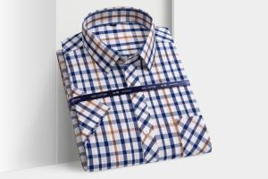 男士可定制短袖棉衬衫 -- 非常适合商务休闲和夏季服装 - Product Image 5