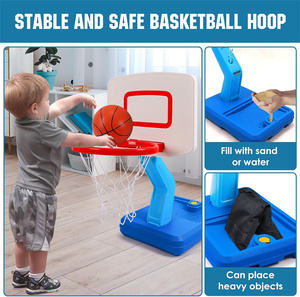 <span class=keywords><strong>Canestro</strong></span> da <span class=keywords><strong>Basket</strong></span> Portatile Regolabile in Altezza per Esterni e Interni, Regalo di Natale e Compleanno per Bambini - Product Image 4