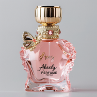 Bouteille en verre de parfum 50ml Bouteille en verre de parfum Ce de luxe Bouteille de parfum en verre vide de luxe avec emballage en boîte
