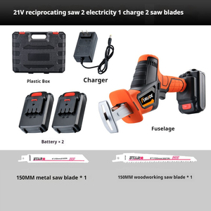 เลื่อยไฟฟ้าแบบเสาไฟฟ้า21V ใช้แบตเตอรี่เลื่อยโซ่ไฟฟ้าเกรดอุตสาหกรรม