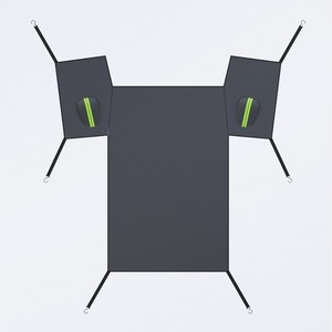 Housse de voiture pour l'hiver, protection pare-brise, protection contre la neige, couverture complète, utilisation toute saison, gris foncé, tissu Oxford imperméable - Product Image 1