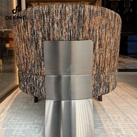 Rembourrage personnalisable avec tissu Fauteuil simple au design moderne à dossier haut pour espaces commerciaux