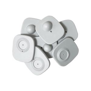 Étiquette antivol EAS carrée RF 8,2 MHz en ABS gris E-Bit RF-XFGY avec broche pour magasin de vêtements, fournie directement par l'usine - Product Image 1
