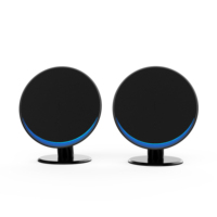 Altavoz para Juegos con Luces RGB en la Parte Delantera y Trasera, 20W RMS para PC y Teléfono, con Modo de Sonido para Juegos