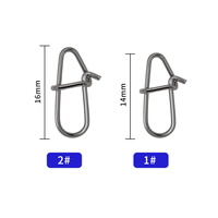RUNTOO – connecteur de hameçon de pêche à pression japonais en acier inoxydable, baril pivotant, boutons de sécurité, matériel Terminal de pêche