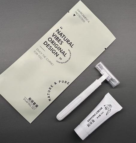 White Disposable Twin Blade Facial Razors for Men & Women Clear Safety Cap Lip Shaver with Stainless Steel & Plastic Handle