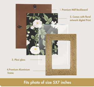 High Quality <b>Brass</b> Gold Picture Photo <b>Frame</b> Hammered Pattern Aluminium With <b>Brass</b> Finish Metal Crafts Metal Table Top <b>Frame</b> - Product Image 4