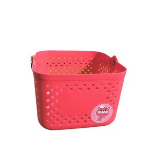 Panier de rangement Strawberry Bear en plastique rectangulaire avec poignées pour un rangement bien organisé, 22 cm de long, 16 cm de haut - Product Image 5