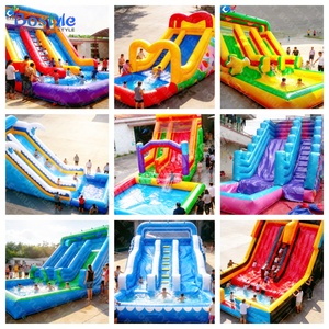 Tobogán Acuático Inflable <span class=keywords><strong>de</strong></span> PVC <span class=keywords><strong>de</strong></span> Alta Calidad, Colorido, para Parque Acuático, Piscina Interior y Exterior, <span class=keywords><strong>Alquiler</strong></span> Comercial para Fiestas - Product Image 2