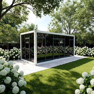 Casa Container di Lusso con Pareti in Vetro da 20/40 Piedi, Casa Prefabbricata Modulare Smontabile, Ufficio Mobile, Caffè, <span class=keywords><strong>Ristorante</strong></span> con Bagno e Cucina - Product Image 1