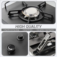 Barbecue multifonctionnel Orangegaz pour l'extérieur, réchaud à gaz portable 2-en-1 IGT pour le camping, réchaud de camping IGT avec table