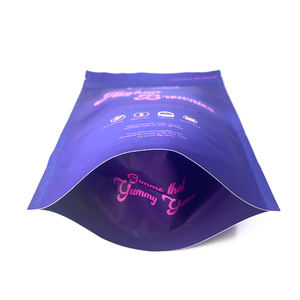 High Quality Custom Kraft Paper Bags Biodegradable Eco Friendly Smell Proof Resealable Cookie Freeze Dried Food <b>Stand</b> up Pouch - Product Image 6