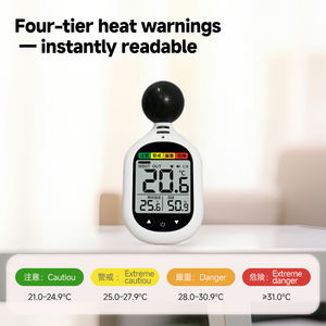 Medidor Profesional de Estrés Térmico WBGT con Temperatura de Globo Negro y Alarma de Alta Temperatura para Seguridad en Interiores y Exteriores - Product Image 3