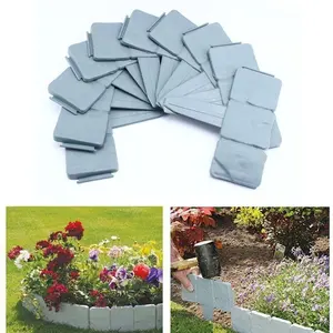 Bordo del giardino recinzione effetto pietra giardino <span class=keywords><strong>mini</strong></span> recinzione bordo decorativo ciottoli bordo giardino fai da te palizzata fiore letto prato bordo - Product Image 1