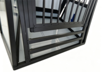 Cage à chien portable en aluminium, vente en gros d'usine, caisse de transport de haute qualité, boîte de transport pour chien, respirante et durable