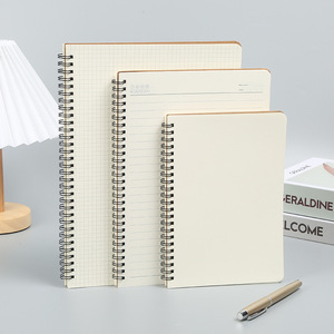 Siêu Lớn <span class=keywords><strong>A4</strong></span> Tùy Chỉnh Sinh Viên Xoắn Ốc Máy Tính Xách Tay Đơn Giản Kraft Cuộn Dây Giấy Cuốn Sách Với Đường Ngang Sai Chủ Đề Đặt Trống Notepad - Product Image 1