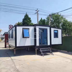 Casa Contenedor <span class=keywords><strong>de</strong></span> Acero con Paneles Sándwich Expandibles Fácil <span class=keywords><strong>de</strong></span> Mover, 2 Dormitorios, <span class=keywords><strong>para</strong></span> Uso en Apartamentos y Hoteles - Product Image 2