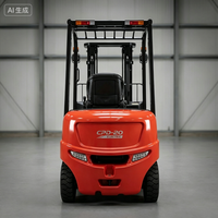 Chariot élévateur électrique RONGYU à économie d'énergie avec batterie lithium-ion 60V/220V et pneus pleins