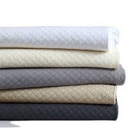 COMFLIVE ensemble de couvre-lit cousu en diamant 100% polyester microtissu coquille literie couvre-lit décoratif ensemble de couverture