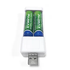 PUJIMAX נייד aa נטענת סוללה מטען 2a 3a usb תחנת טעינה עבור שלט רחוק מיקרופון מצלמה דיגיטלי עכבר