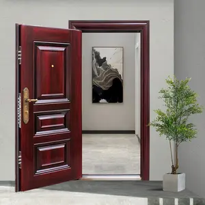 The factory custom steel plate simple door for the home interior bedroom can be equipped with a lock