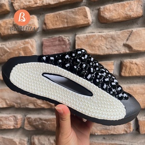 Sandalias de Plataforma Alta con Pedrería 2026, Sandalias Gruesas con Punta Abierta, Zuecos de Verano Antideslizantes de EVA para Mujer - Product Image 2