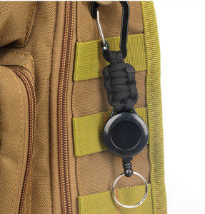 Porte-clés rétractable en paracorde <span class=keywords><strong>de</strong></span> 70 cm, coloré, anti-perte, avec porte-cartes intégré, bon marché et aux couleurs attrayantes – Meilleure vente - Product Image 3