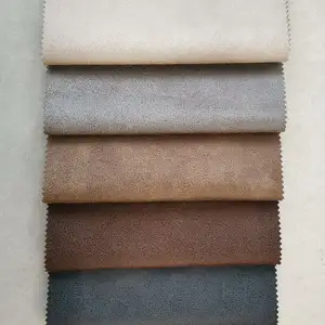 100% poliester gratis sampel kain sofa Afrika kain kulit imitasi untuk pelapis jacquard
