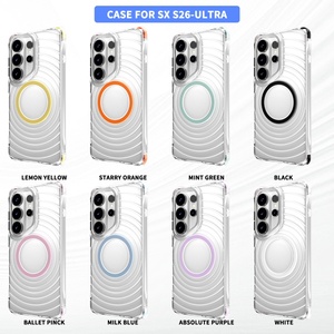 เคสโทรศัพท์ใสแบบแม่เหล็กสำหรับ Samsung S26 S24 S25 Ultra Plus รองรับการชาร์จไร้สาย ป้องกันการกระแทกทั้งสี่มุม ขายส่ง - Product Image 2